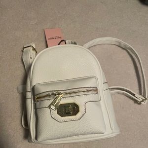 Juicy Couture “Love Me Not” backpack in white